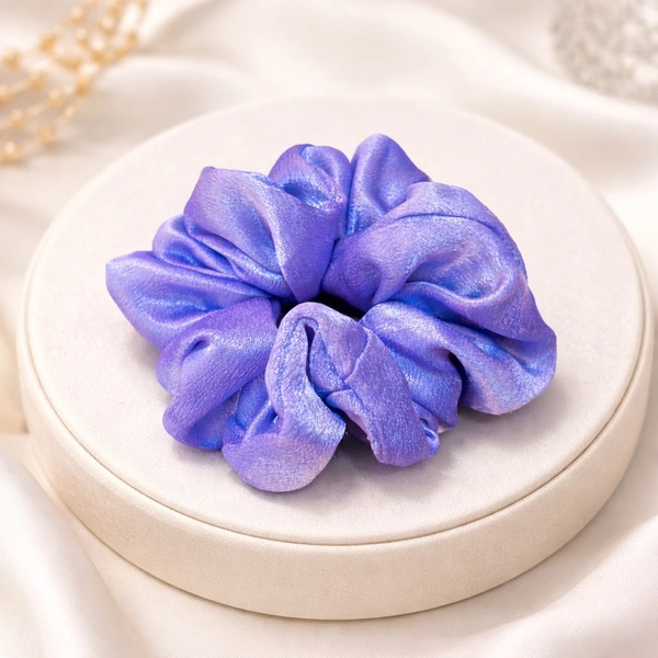 Aslovable Sateen Scrunchies Handmade - violet