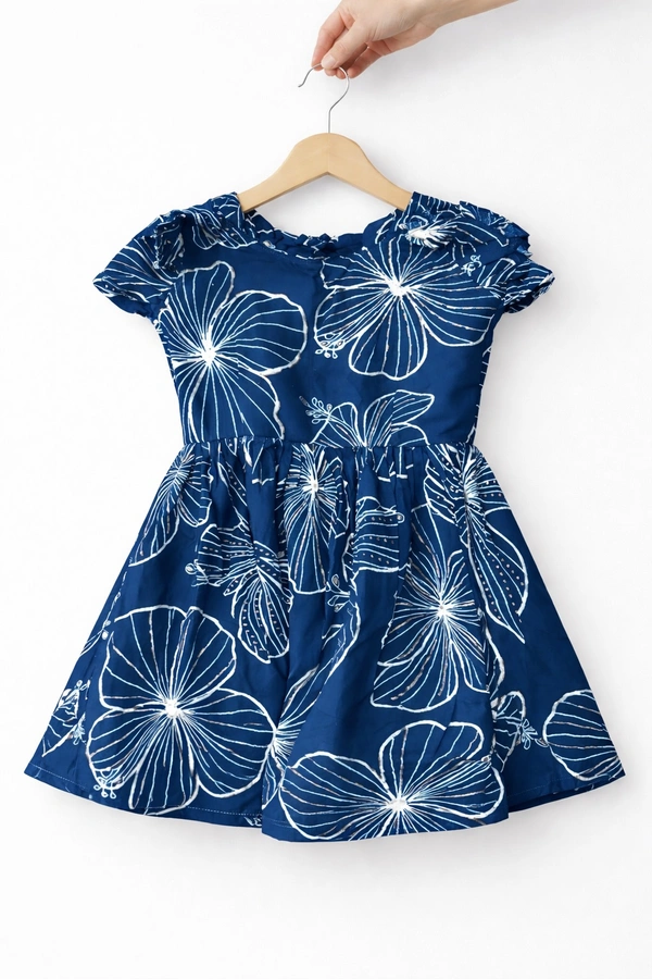 Aslovable Floral Tide Dress For 3-4 Years kids