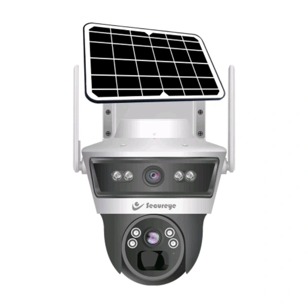 Secureye Wireless AI Wireless Audio Dual Light Colorized Night View PTZ Camera With ONVIF - SOLAR 4G DUAL LENS