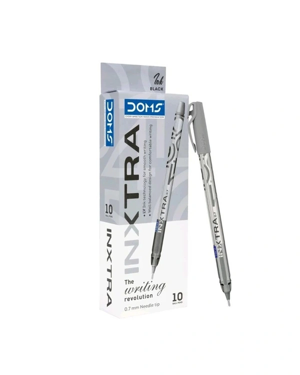 Doms Inxtra Ball Pen 5mrp (10pc Pack) - Black
