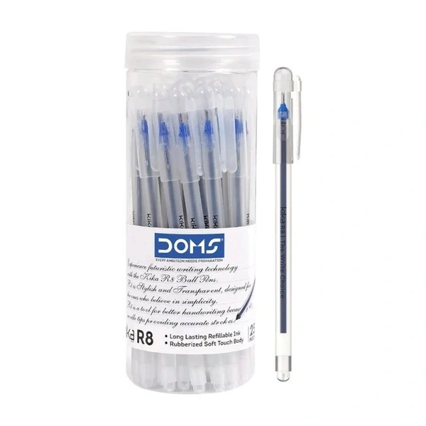 Doms Kika R8 Ball Pen 5mrp (25pc Jar)