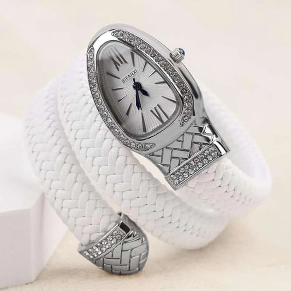 snake watch - white