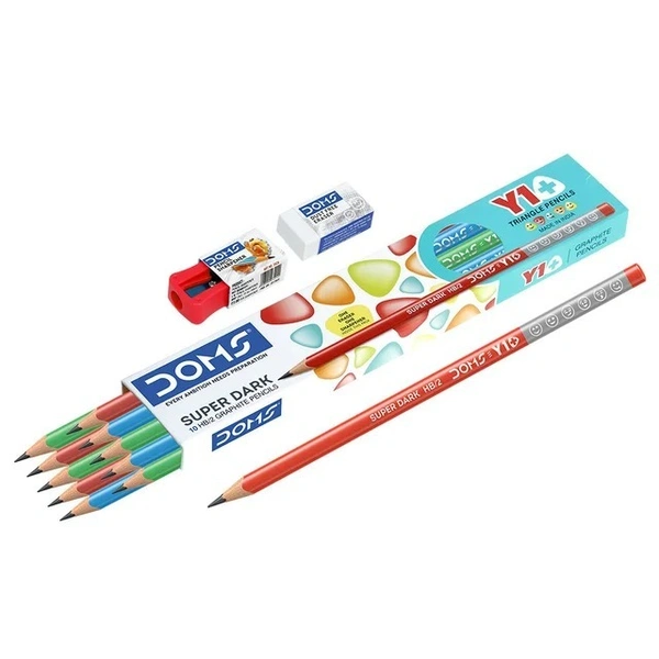 DOMS Y1+ Pencil 100 Pcs Pack