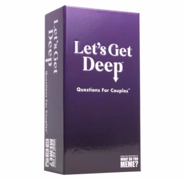 Tickles Let's Get Deep Couples Card Game | Relationship Conversation Starter Fun Romantic Date Night Game for Couples Wedding & Anniversary Gift
