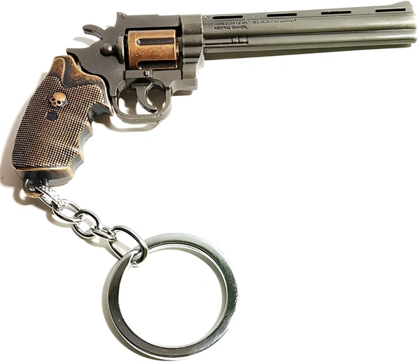 HappierYou Colt Python 357 Revolver PUBG Gun Keychain Cover Gun Keychain Key Chain