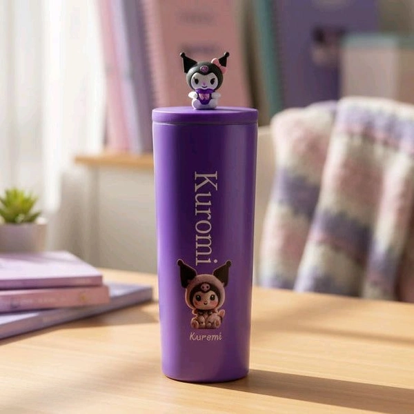 ute Stitch & Angel Water Bottle -
School & Travel Kuromi