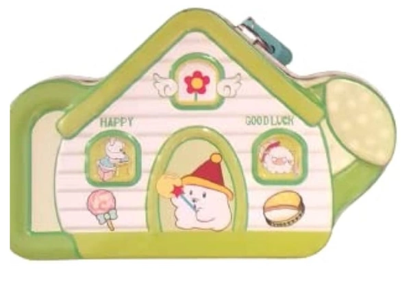 Mathis Metal House Design with Lock and Key Stylish Money Bank Coin Bank