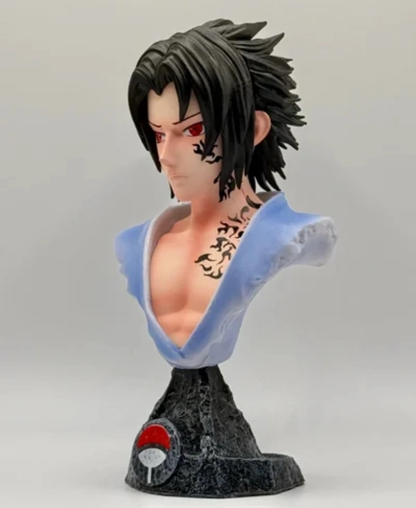 ToonyVerse Anime Sasuke Uchiha Bust Statue - Action Figure (Multicolor)