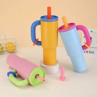 Insulated Stainless Steel Tumbler - pink
