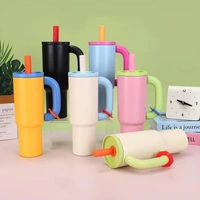 Insulated Stainless Steel Tumbler - light blue