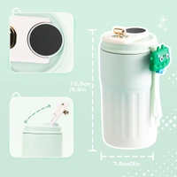 Smart Coffee Thermos With A Build In Temperature - green
