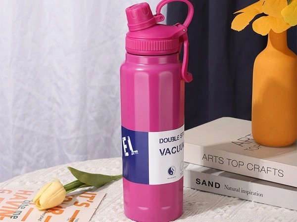 Insulated Stainless Steel Vaccum Bottles - black