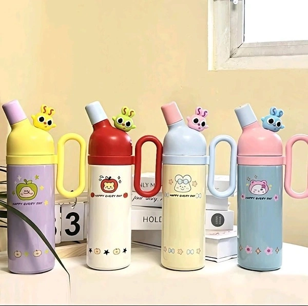 Kawaii Little Angel Insulated Cartoon Doll Bottles - white
