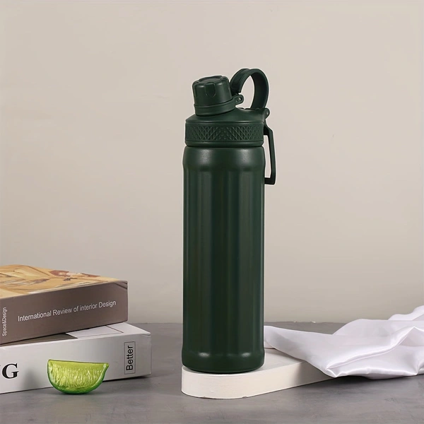 Double Wall Vaccum Insulated Sport Flask - green