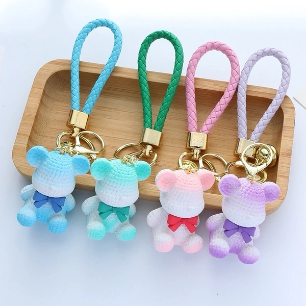 Teddy Bear Keychains - purple