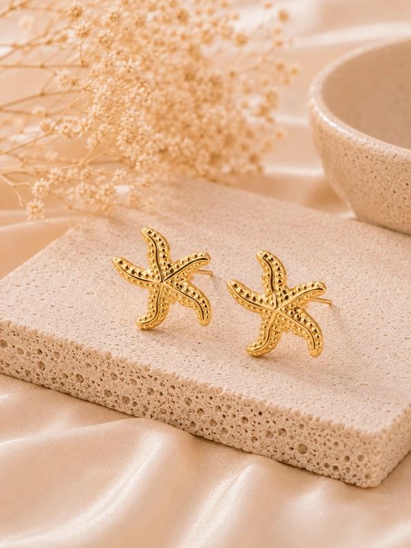 Starfish Anti Tarnish Earrings