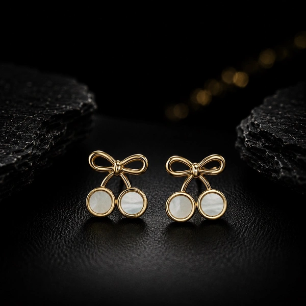Golden Bow Earrings 