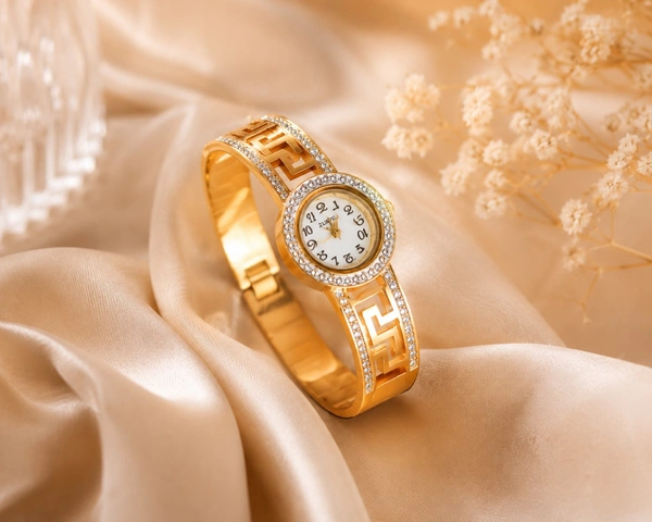 Anti Tarnish Kada Watch With Broad Band 