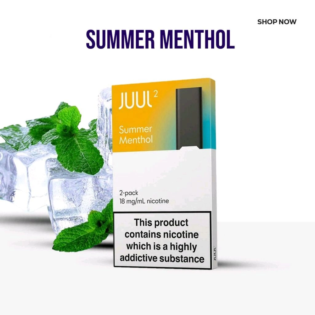 Juul 2 Pods Summer Menthol 18mg Pack of 2
