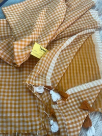 Mini Checks mul cotton saree