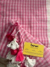 Mini Checks mul cotton saree