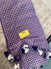 Mini Checks mul cotton saree