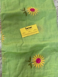 Sunflower Embroidery saree