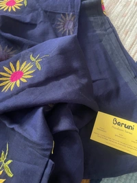 Sunflower Embroidery saree