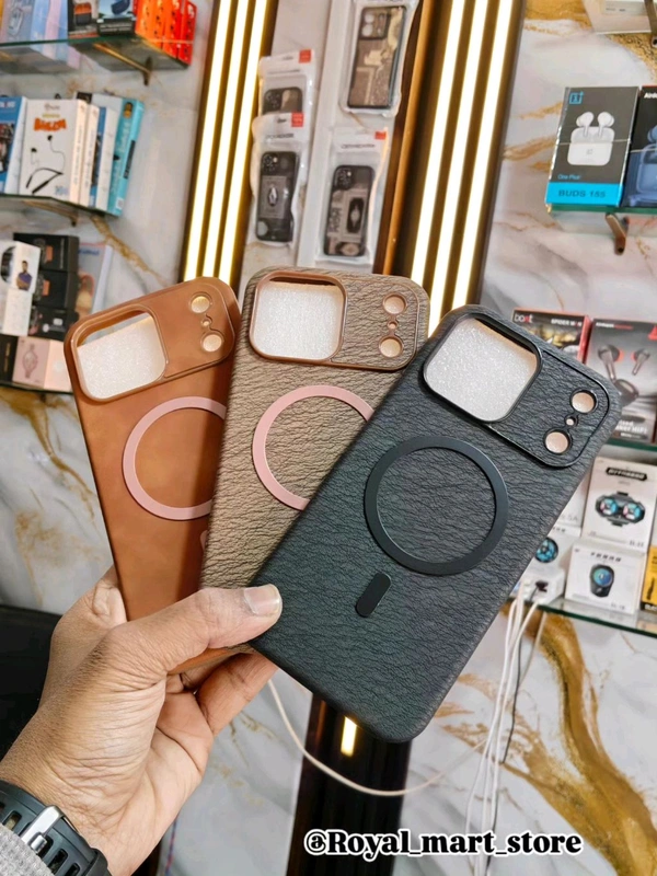 iPhone 17 Pro Max Full Leather With Premium Quality Wireless Support Luxurious Cover 