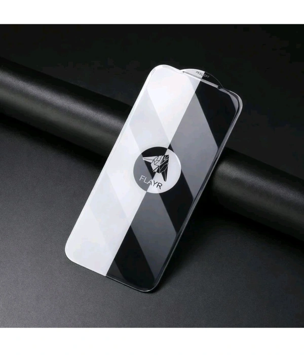 Tempered Glass Guard for IPHONE 16PROMAX FLAYR HIGH QUALITY TEMPERED GLASS WITHOUT BLACK BORDER ON SIDES | FULL CLEAR SCREEN PROTECTOR | 9H HARDNESS | EXPLOSION PROOF | (Pack of 1)