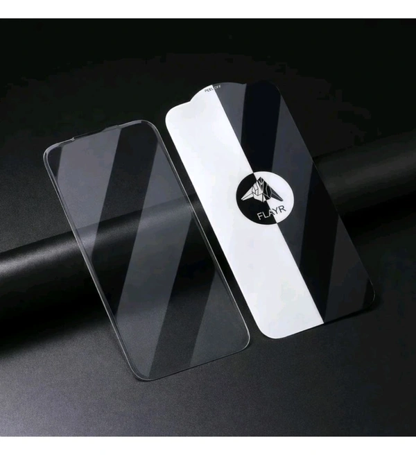 Tempered Glass Guard for IPHONE 16PROMAX FLAYR HIGH QUALITY TEMPERED GLASS WITHOUT BLACK BORDER ON SIDES | FULL CLEAR SCREEN PROTECTOR | 9H HARDNESS | EXPLOSION PROOF | (Pack of 1)