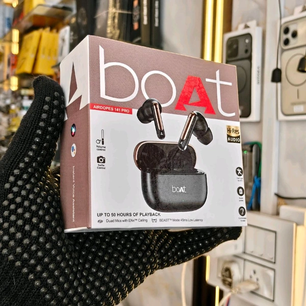 boAt Airdopes141pro Wireless Earbuds with 40 Hours Playback, BEAST Mode & ENX Calling