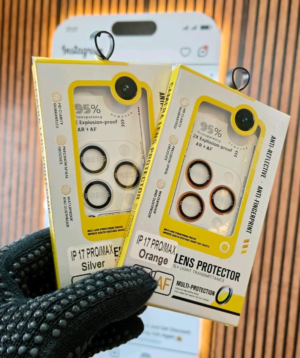 iPhone 17promax Back Camera Lens Ring Guard Protector (Pack of: 1)