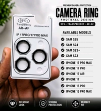 iPhone 17promax Back Camera Lens Ring Guard Protector (Pack of: 1) - SILVER