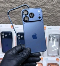 iPhone 14pro To 17promax Converter Premium Quality Ring And Back Body Heavy Material by ROYAL MART - Blue