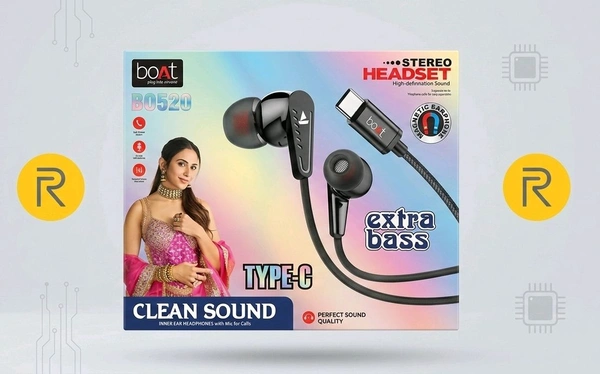 Boat B0520 Extra Bass Type C HF Earphone