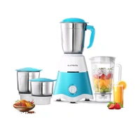 Powerful Motor for Grinding, Mixing, Juicing Up to 750 W Juicer Mixer Grinder (Super Dlx | 4 Jars | White, Blue)