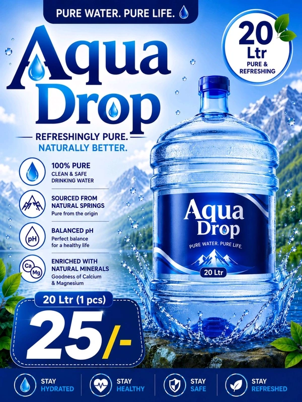 Water (Aqua Drop) 1 Pcs 20Ltr 