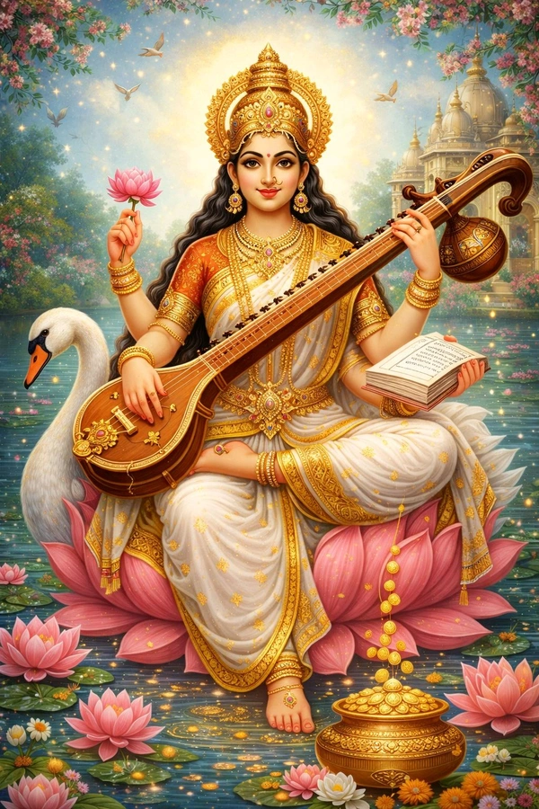 Saraswati Pujor. DALA