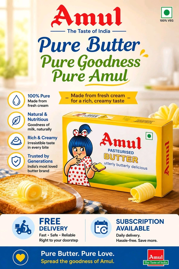 Pure Butter Amul Butter 