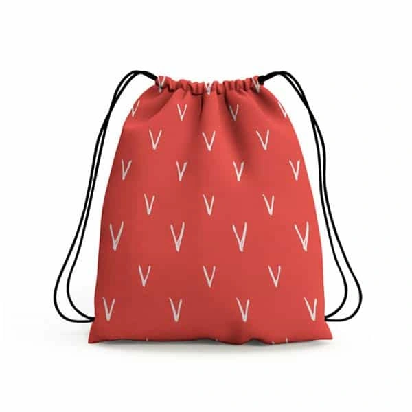 All Over Printed Drawstring Bag 12x17