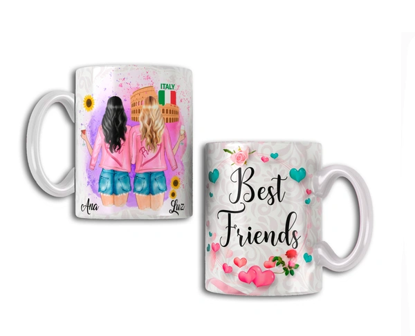 Friendship Gift Coffee Mug - 330 ML, White