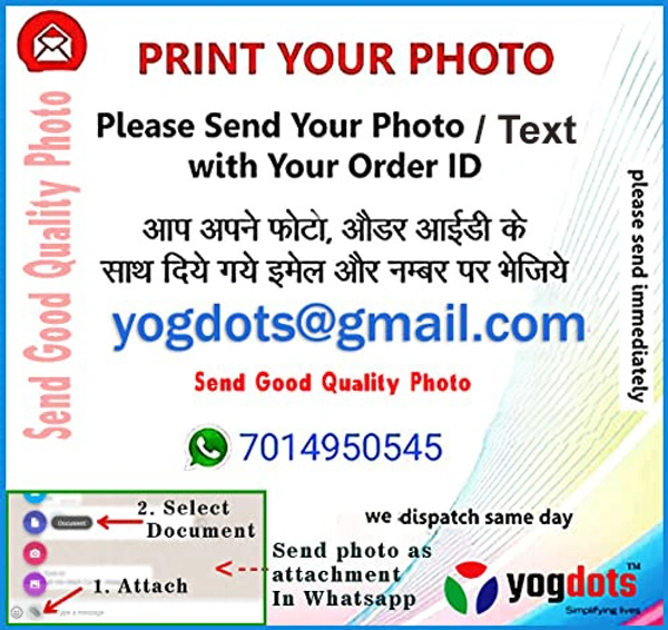 Personalized Father's Day Gift Wooden Trophy With Photo Print - 6x9 inch, Red