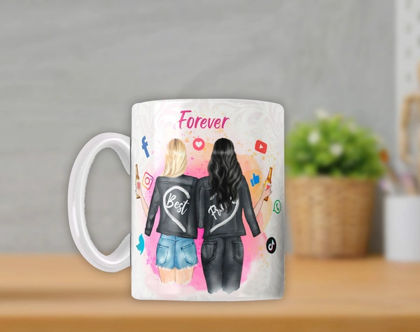 Friendship Day Gift ceramic coffee mug for girls 