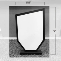 Personalized Gift for brother, award shape photo frame, Rakhi gift for brother - black