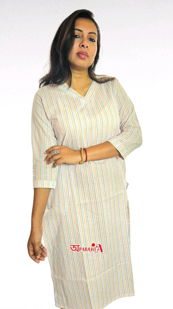APARAJITA Cotton Printed Kurti - 2XL