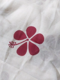 APARAJITA Floral Print Mul Cotton Fabric - 2.5mtrs, Design 1