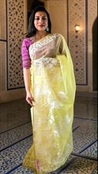 APARAJITA Organza Party Wear Saree