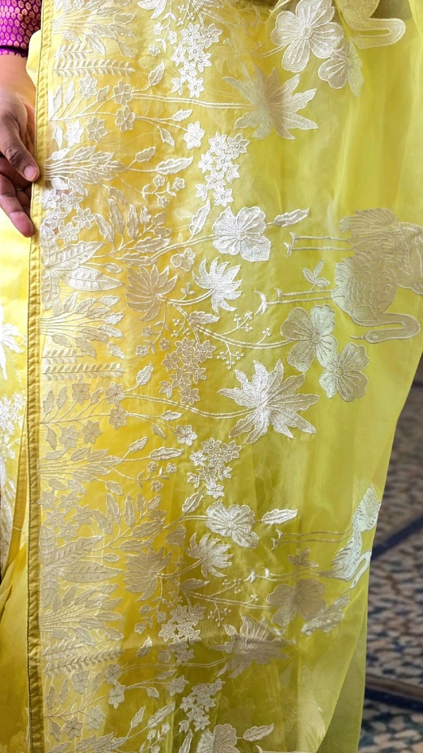 APARAJITA Organza Party Wear Saree