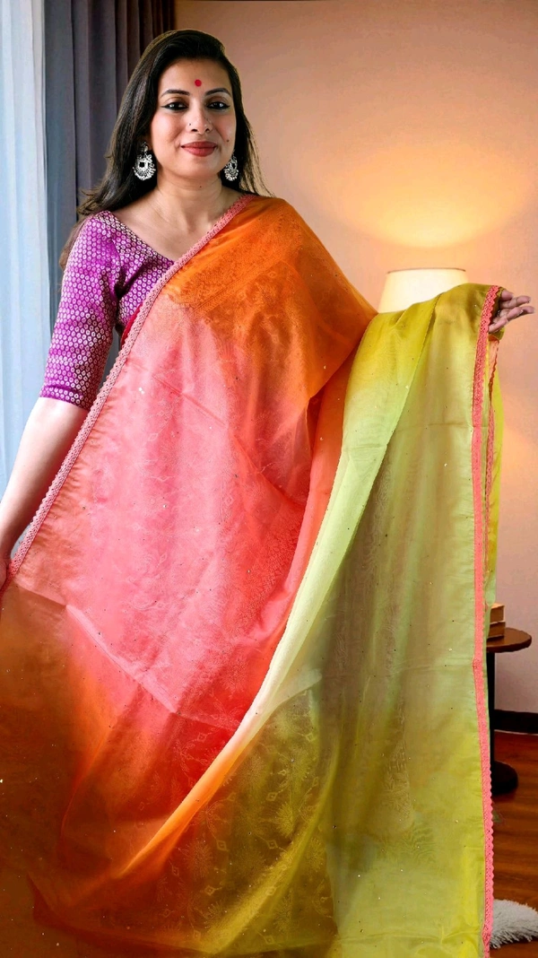 APARAJITA Organza Party Wear Saree